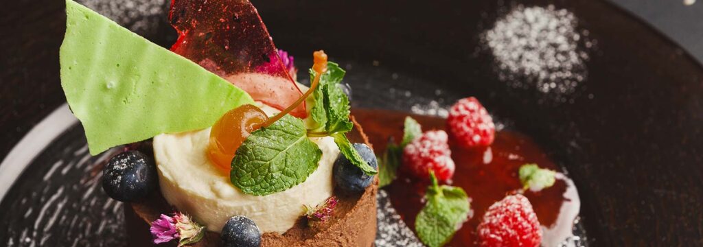 The Role of Fresh Ingredients in Our Kitchen 2 exclusive mousse dessert served at restaurant KLRAP3U