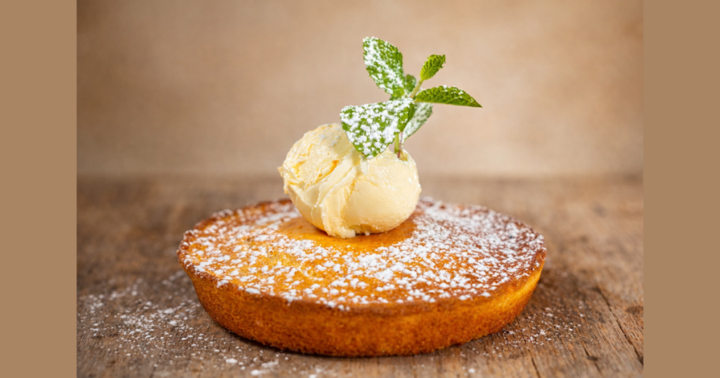 blueberry cornbread with lemon butter hash house west sahara spring seasonal menu item in las vegas