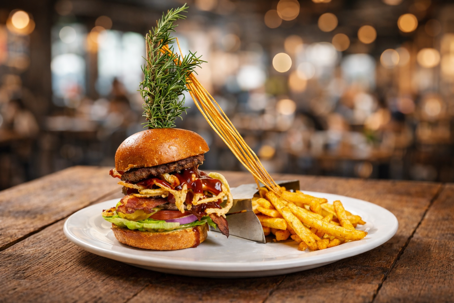 West Sahara Location 7 HICKORY SMOKED BACON, AVOCADO & CHEDDAR BURGER